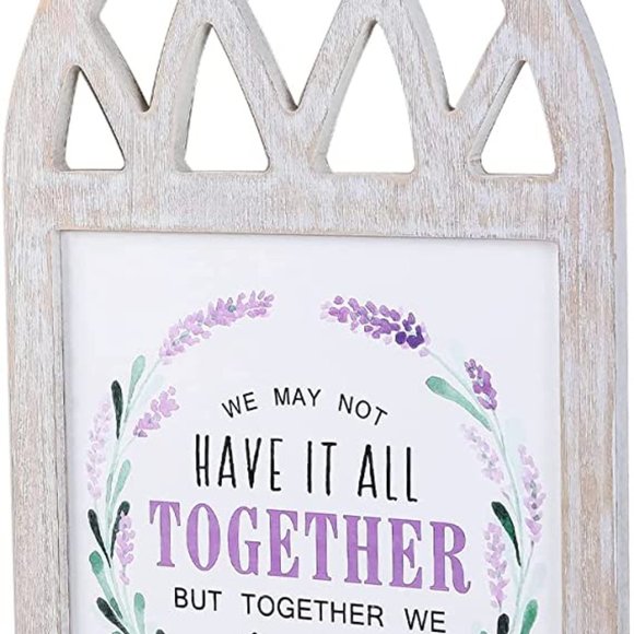 Soffee Design Lavender Wall Art Fake Window Frame Decoration 14"x22" NEW (H007) - Picture 2 of 7